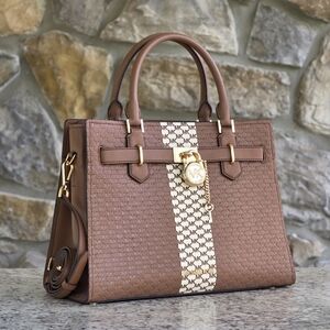 Michael Kors Hamilton Medium Brown Satchel
